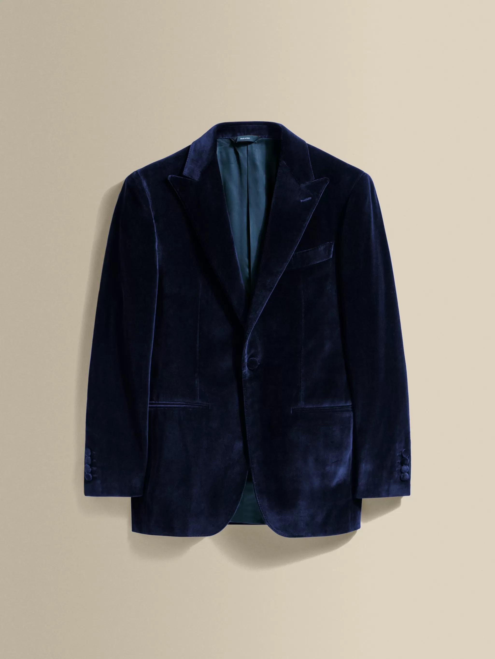 Thom Sweeney Tailoring*Velvet Single Breasted Peak Lapel Dinner Jacket