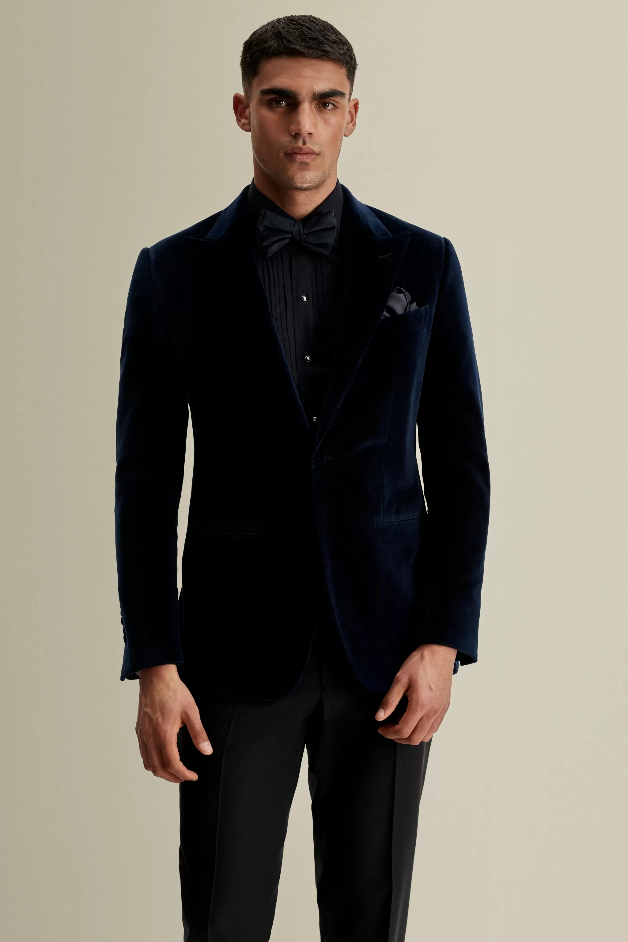Thom Sweeney Tailoring*Velvet Single Breasted Peak Lapel Dinner Jacket