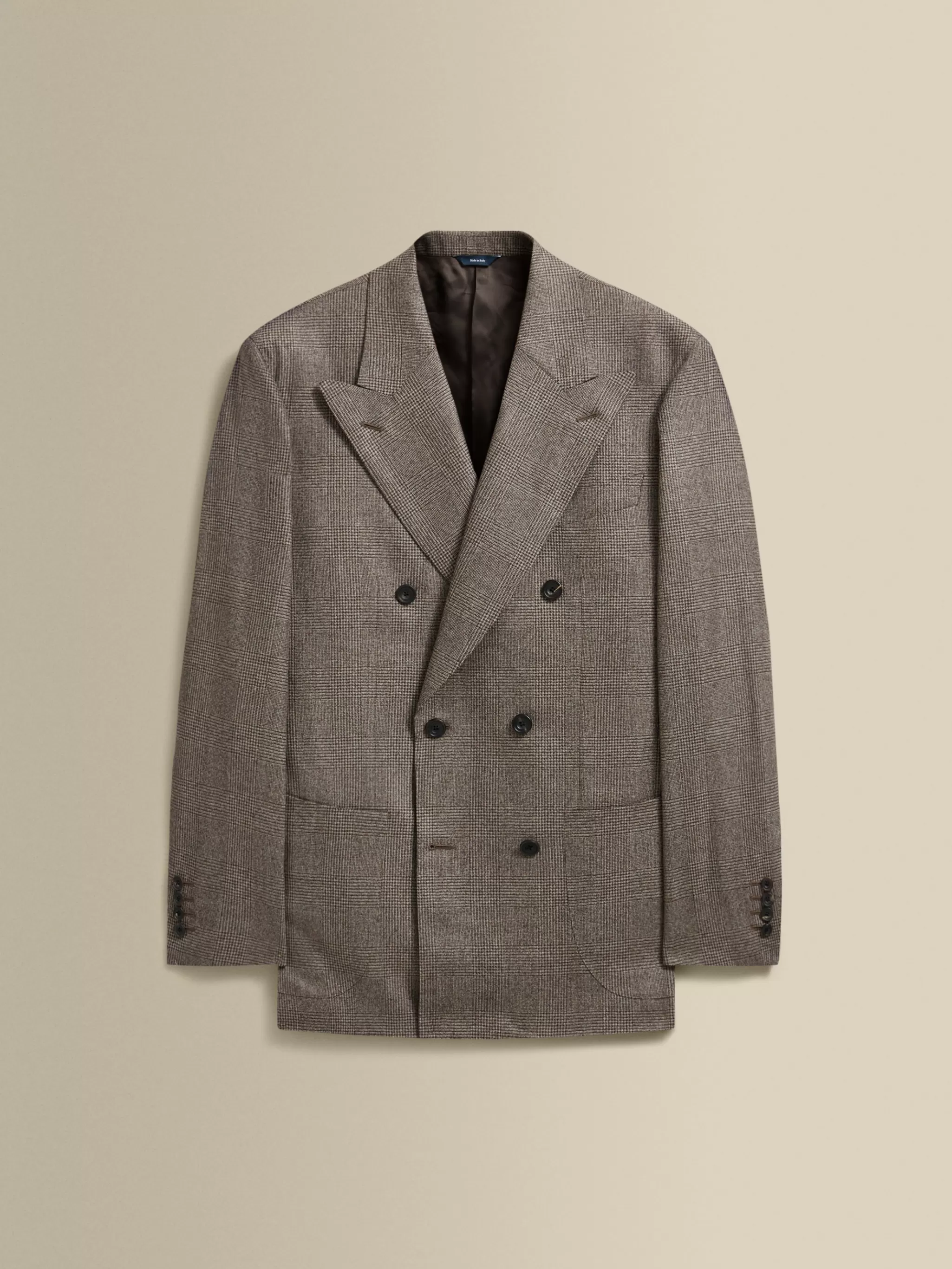 Thom Sweeney Tailoring*Wool Double Breasted Wide Peak Lapel Suit
