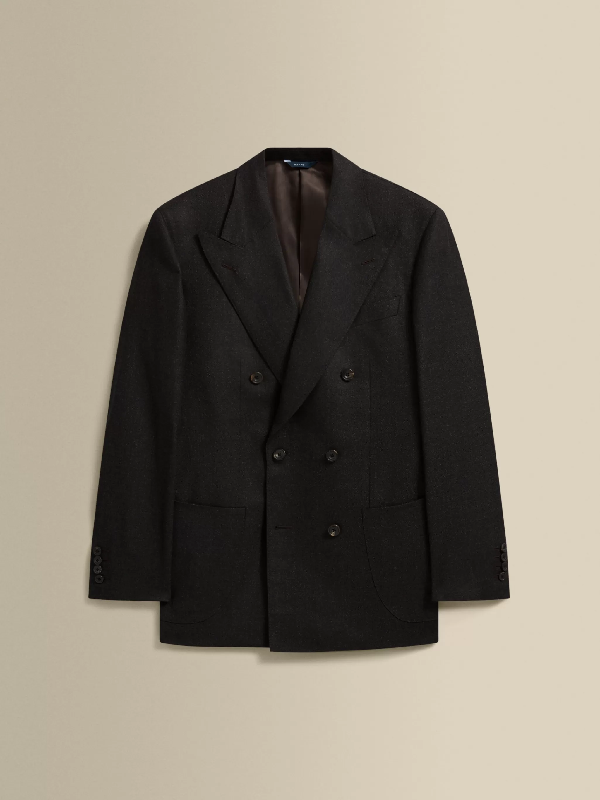 Thom Sweeney Tailoring*Wool Double Breasted Wide Peak Lapel Suit