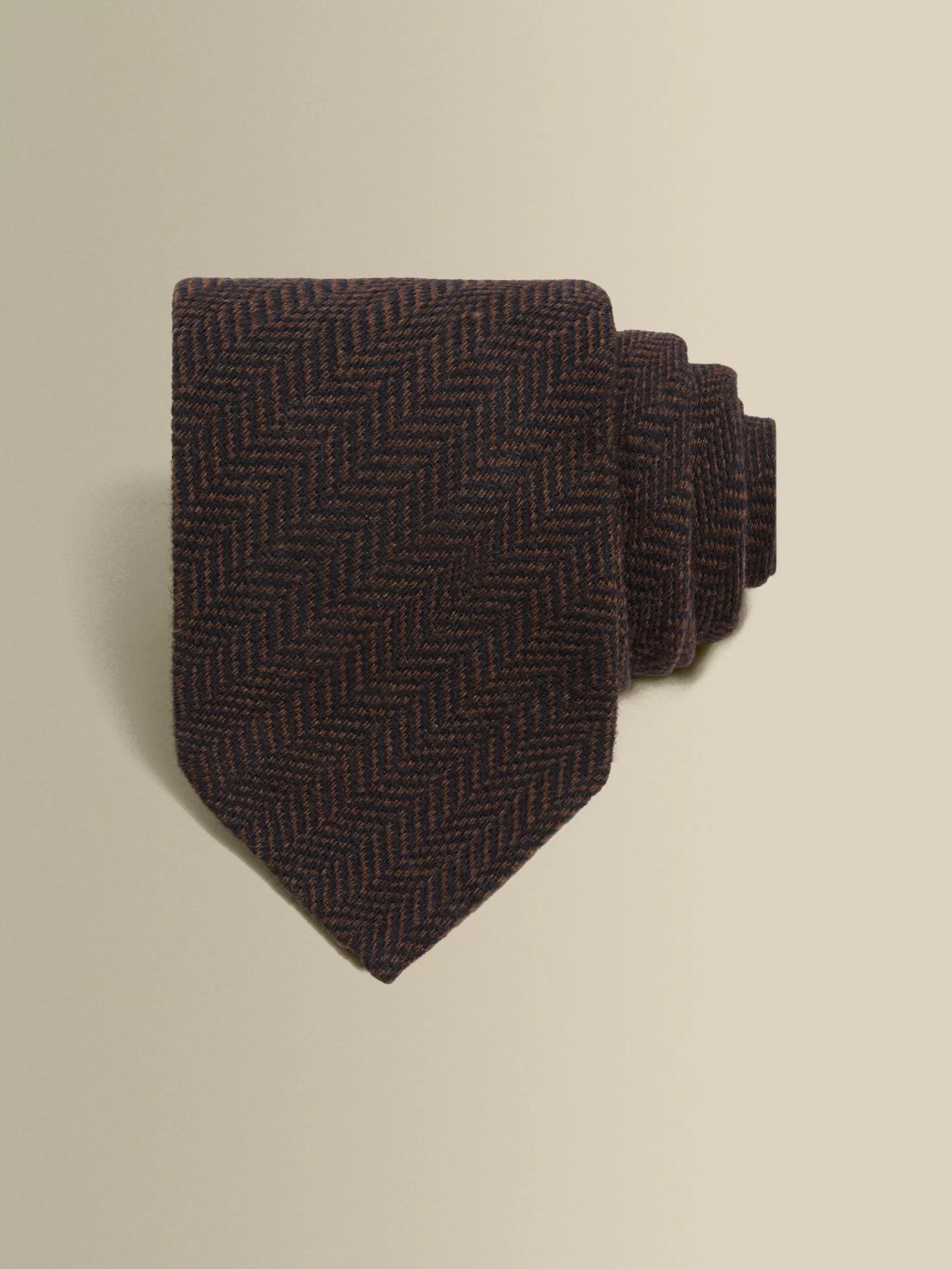 Thom Sweeney Accessories*Wool Herringbone Tie