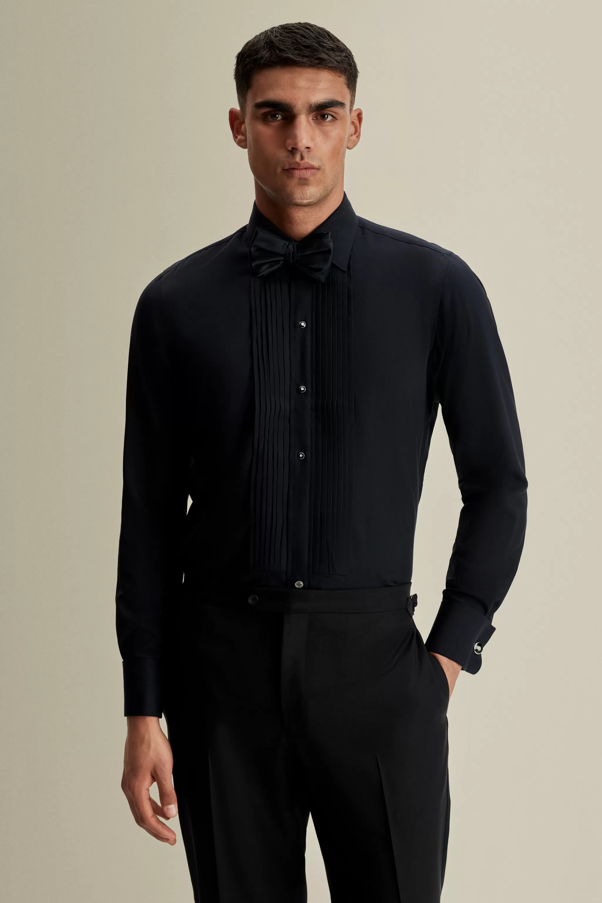 Thom Sweeney Shirts*Wool Silk Duke of York Formal Shirt