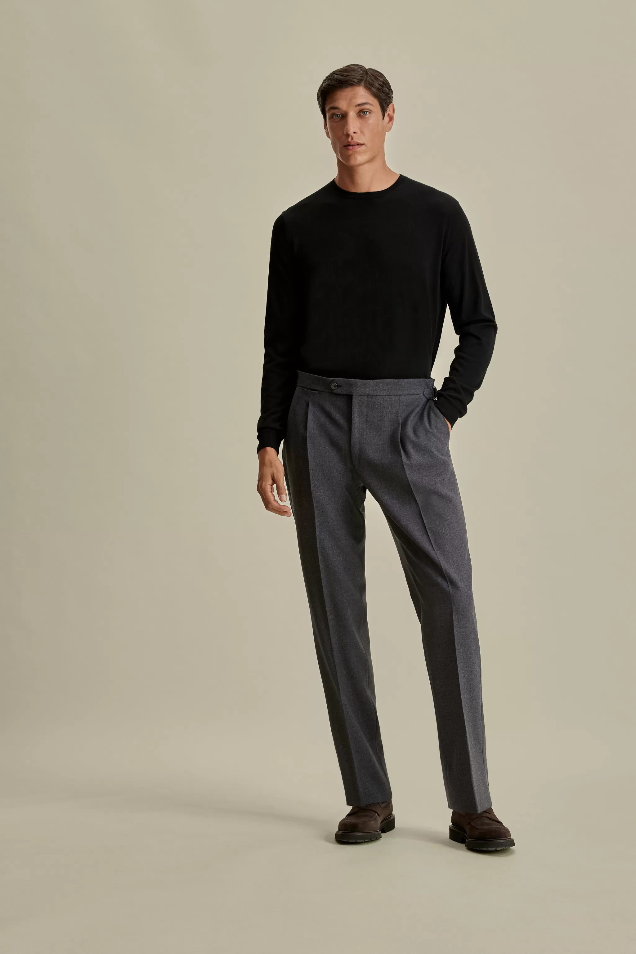 Thom Sweeney Trousers & Shorts | Tailoring*Wool Single Pleat Tailored Trousers