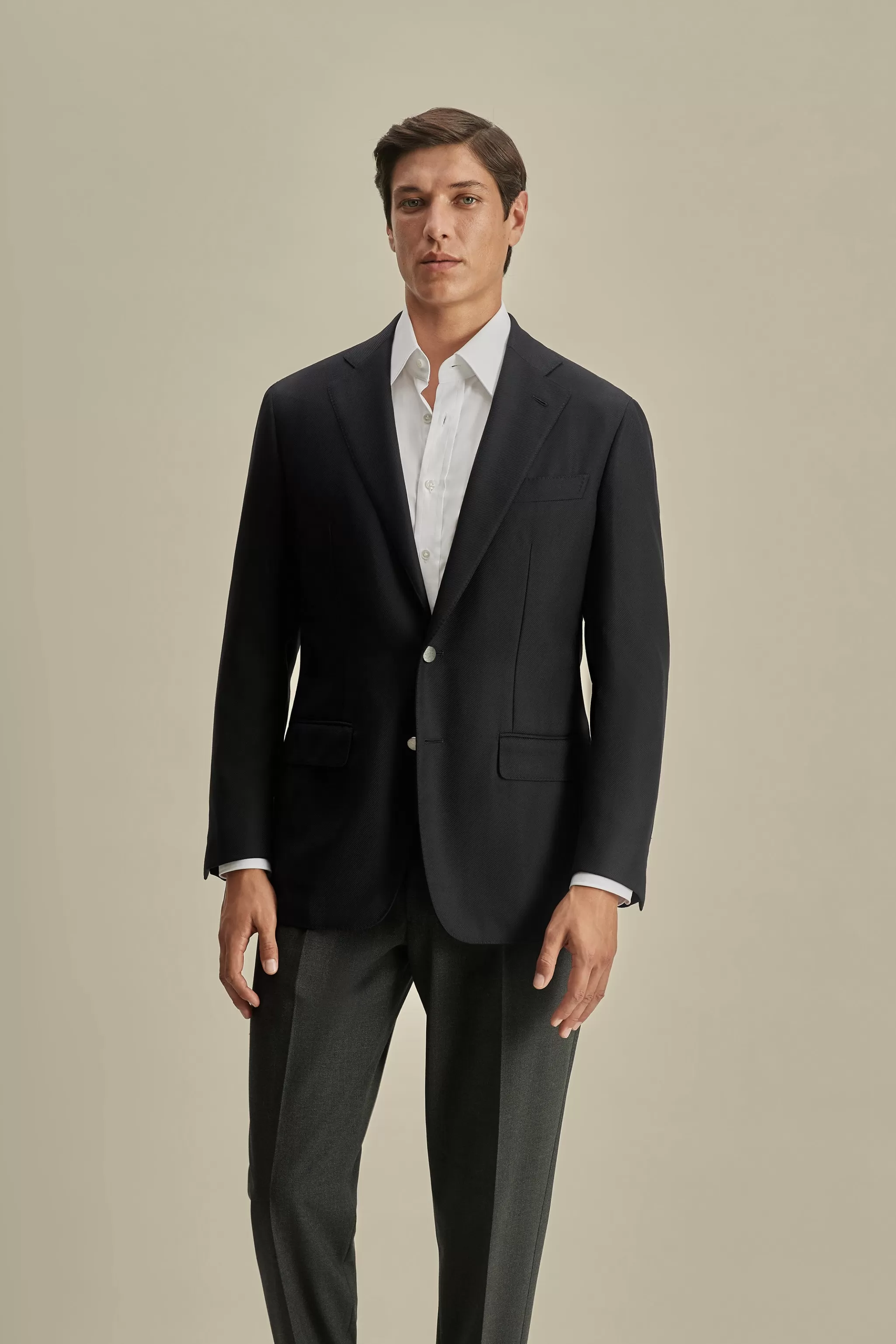 Thom Sweeney Tailoring*Wool Unstructured Single Breasted Jacket